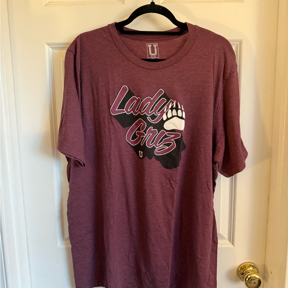Lady Griz Short Sleeve Tee - Maroon